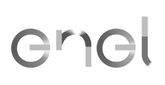 Enel logo greyscale.