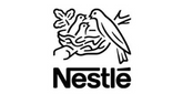 Nestle logo greyscale.