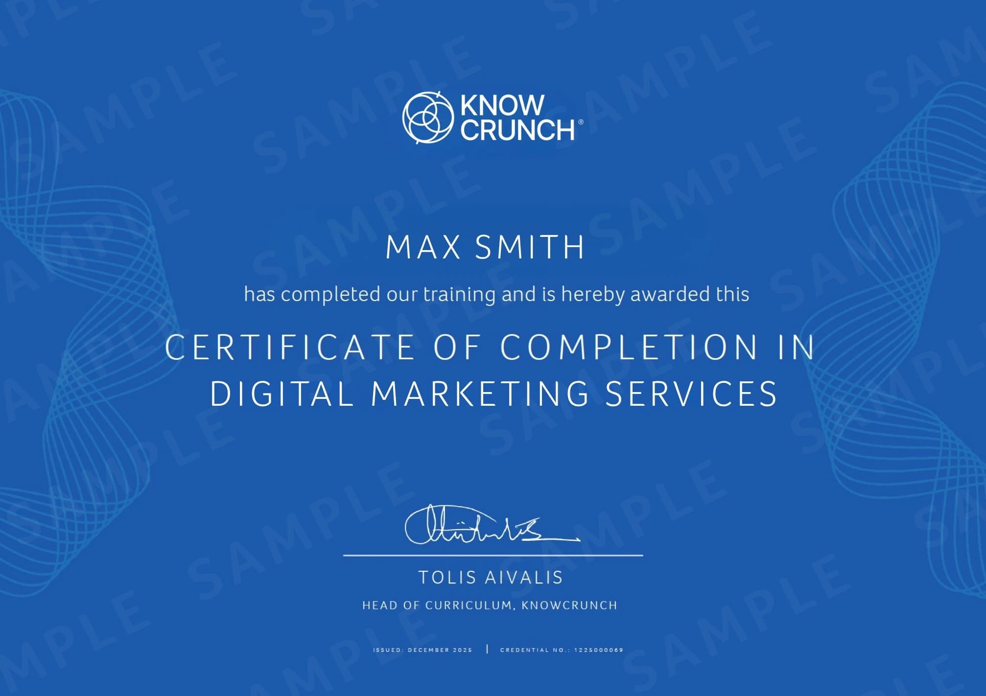 Professional certification diploma