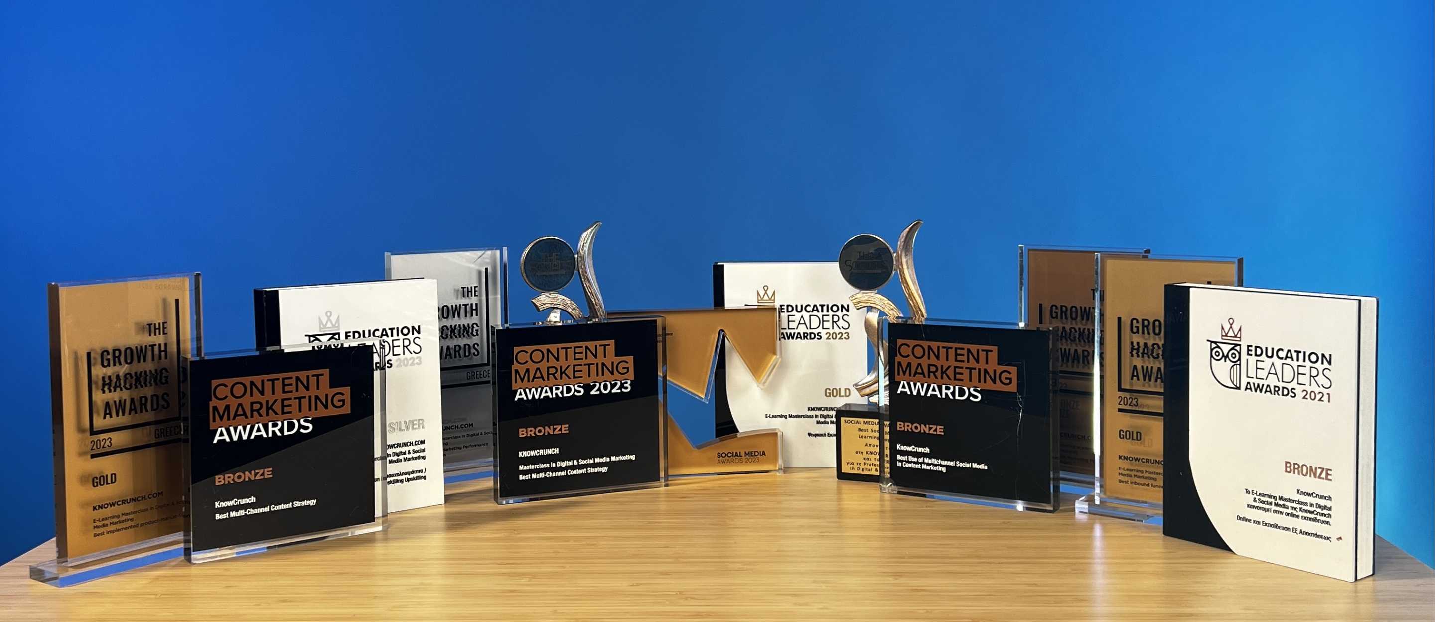All the Knowcrunch's awards until 2023.