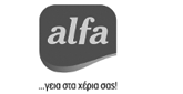 Alfa Pastry logo greyscale