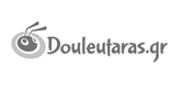 Douleutaras.gr logo greyscale