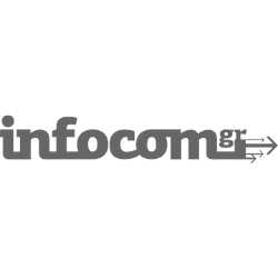 Infocom.gr greyscale logo