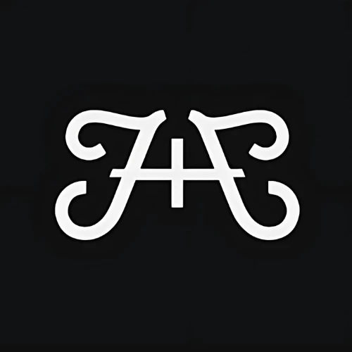 Frank & Fame greyscale logo.