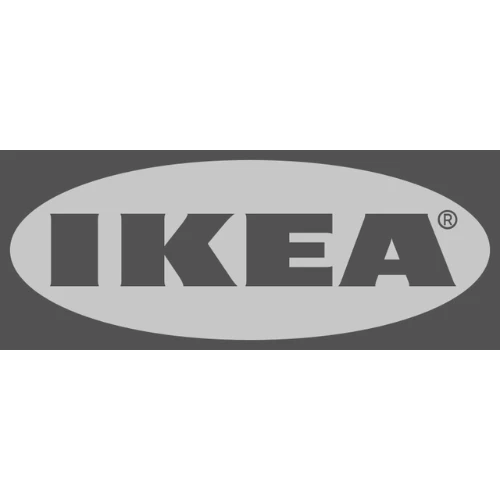 Ikea greyscale logo.
