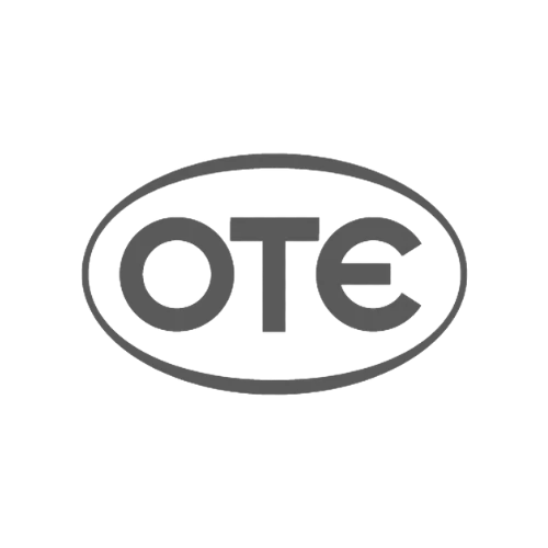 Ote greyscale logo.