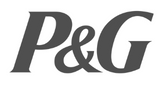 P&G logo greyscale.