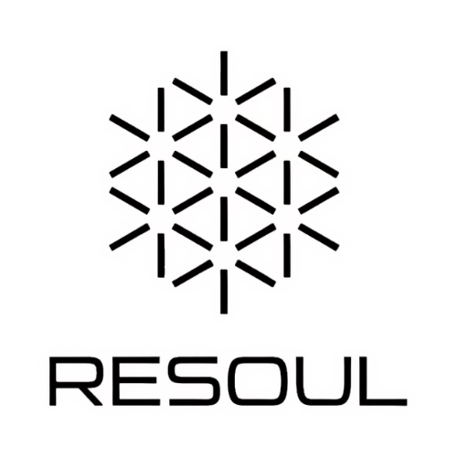 Resoul greyscale logo.