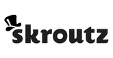 Skroutz logo greyscale