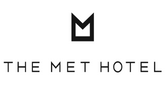 The MET hotel logo greyscale.