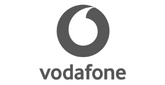 Vodafone logo greyscale.