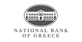 National Bank of Greece greyscale logo.